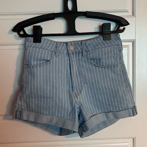 H&M high waisted jean shorts (size 4)
